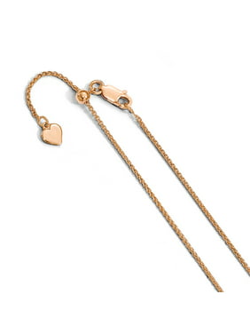 20 Mireval 14K Rose Gold 1.1mm Ropa Chain Necklace 